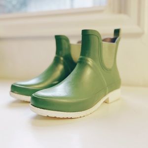 LL Bean Wellies Rubber Rain Boots Green